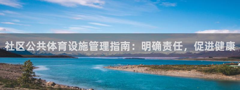 意昂3神州：社区公共体育设施管理指南：明确责任，促进