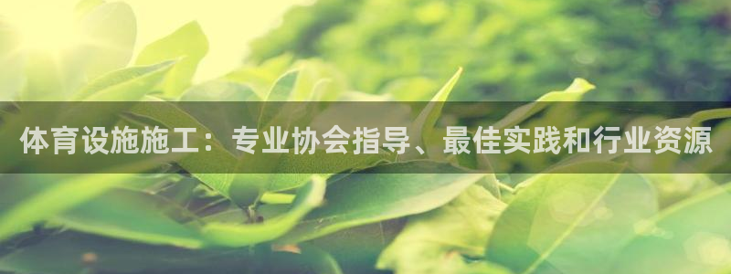 意昂体育3注册：体育设施施工：专业协会指导、最佳实践