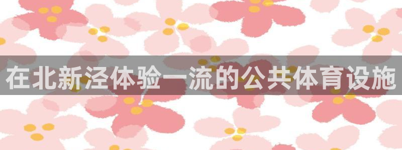 意昂3开户：在北新泾体验一流的公共体育设施