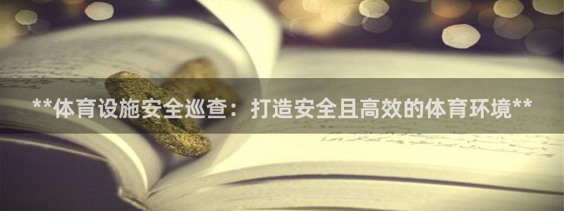 注册意昂3：**体育设施安全巡查：打造安全且高效的体