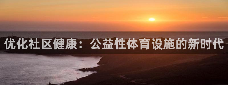 意昂体育3注册：优化社区健康：公益性体育设施的新时代